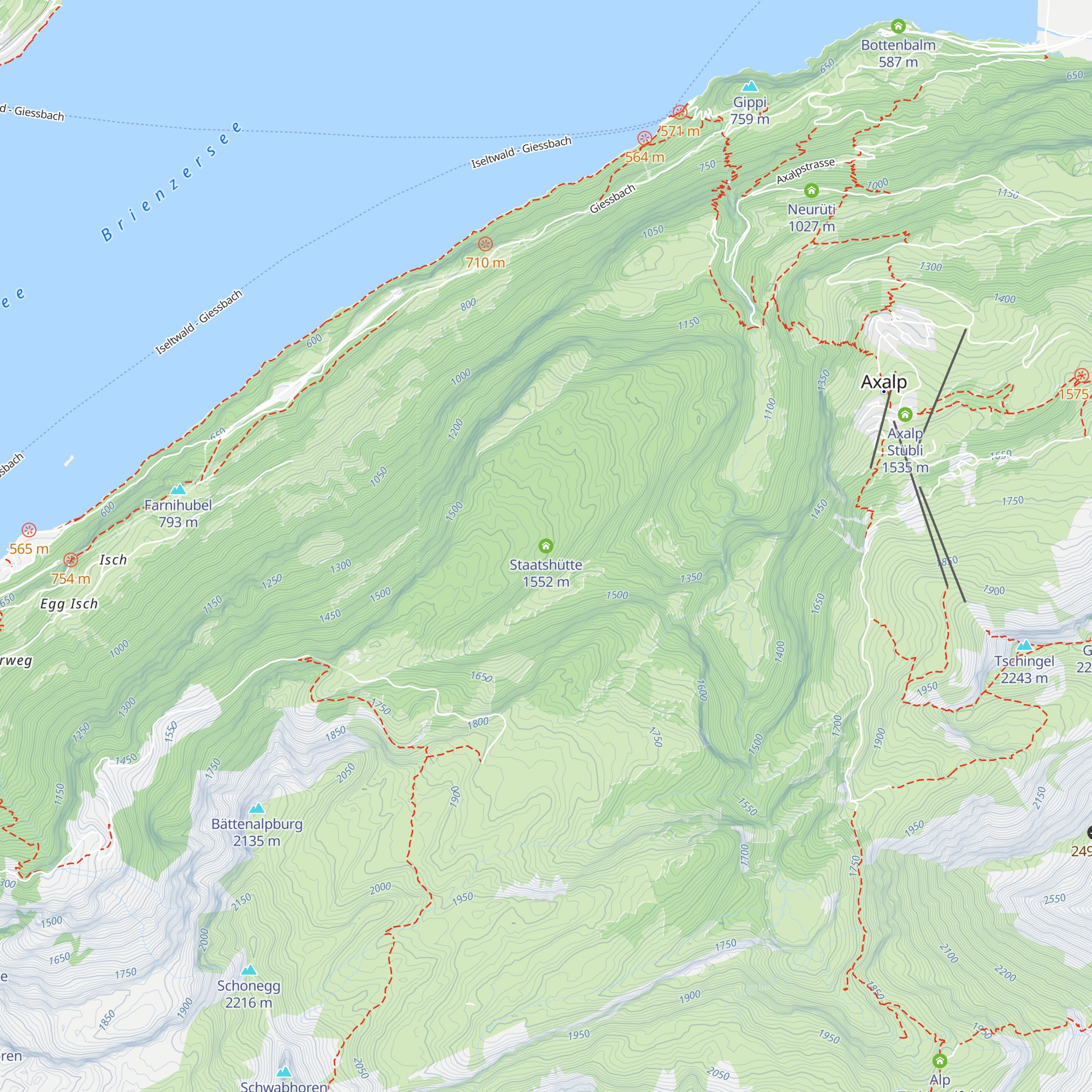 Staatshütte map