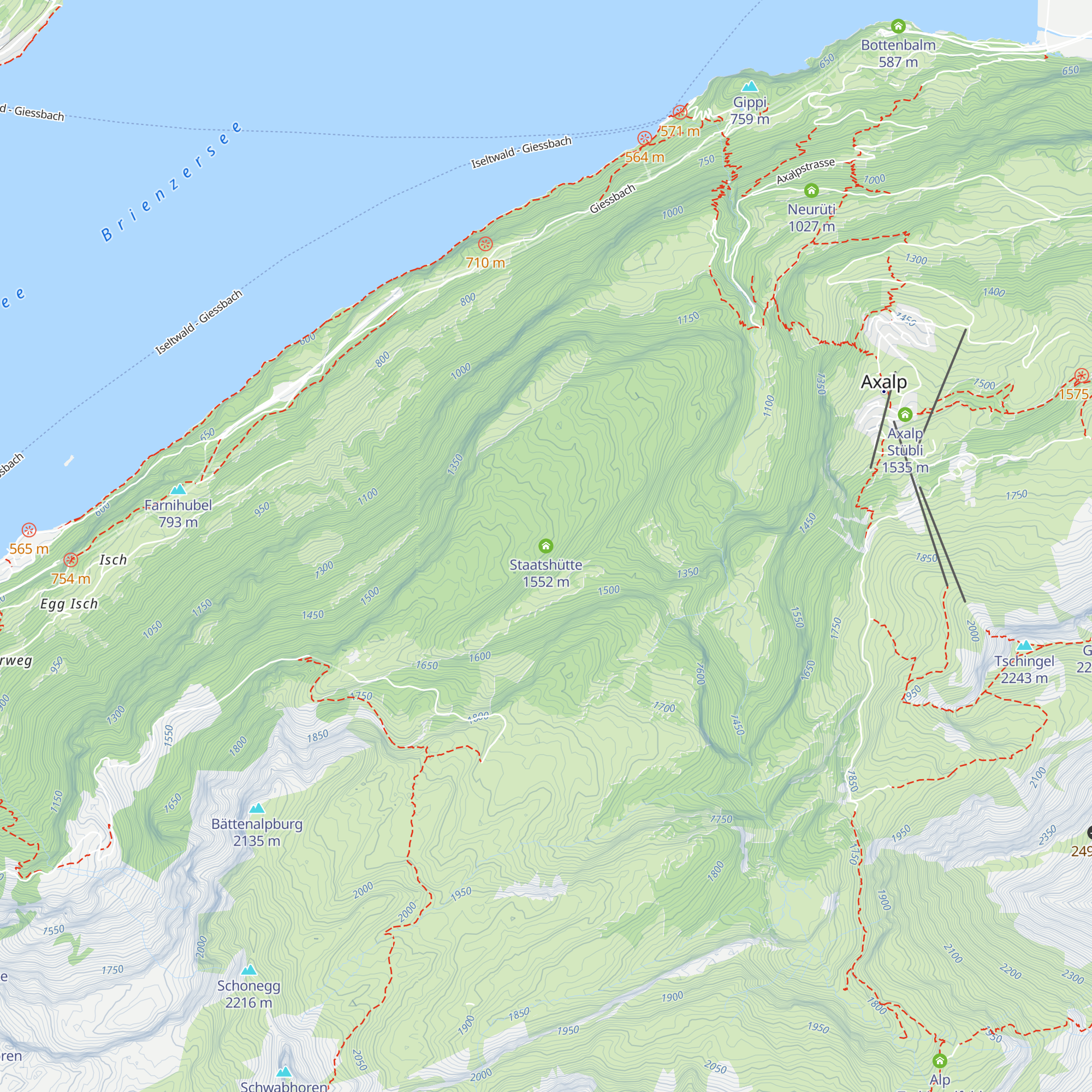 Staatshütte map