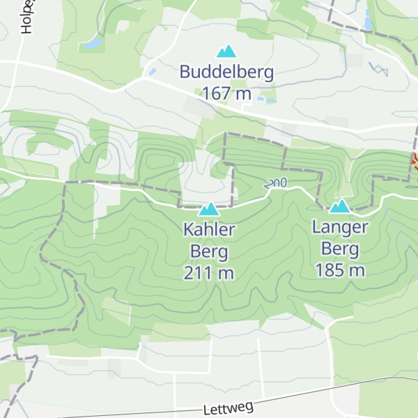 Map of Kahler Berg