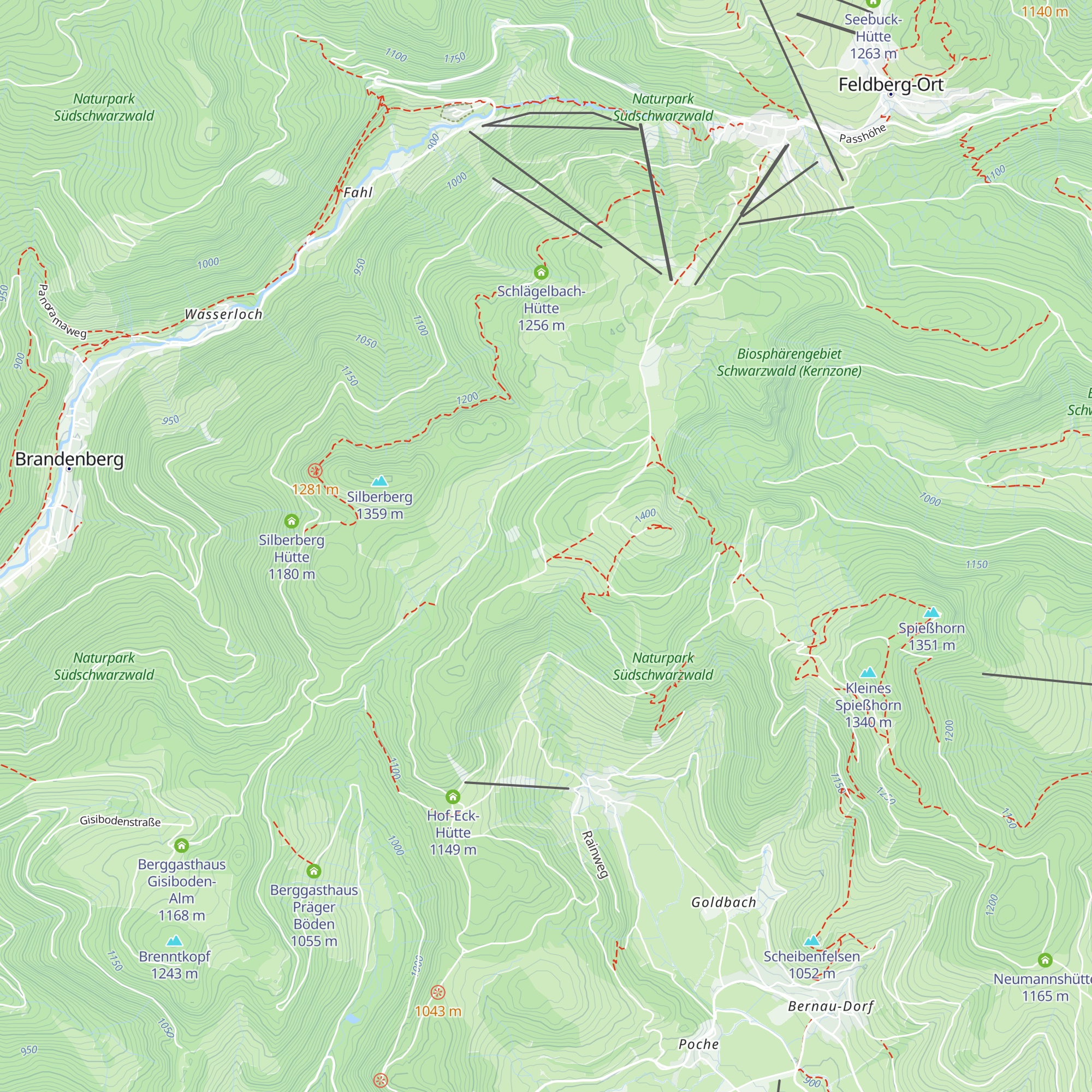 Bernauer Skihütte map