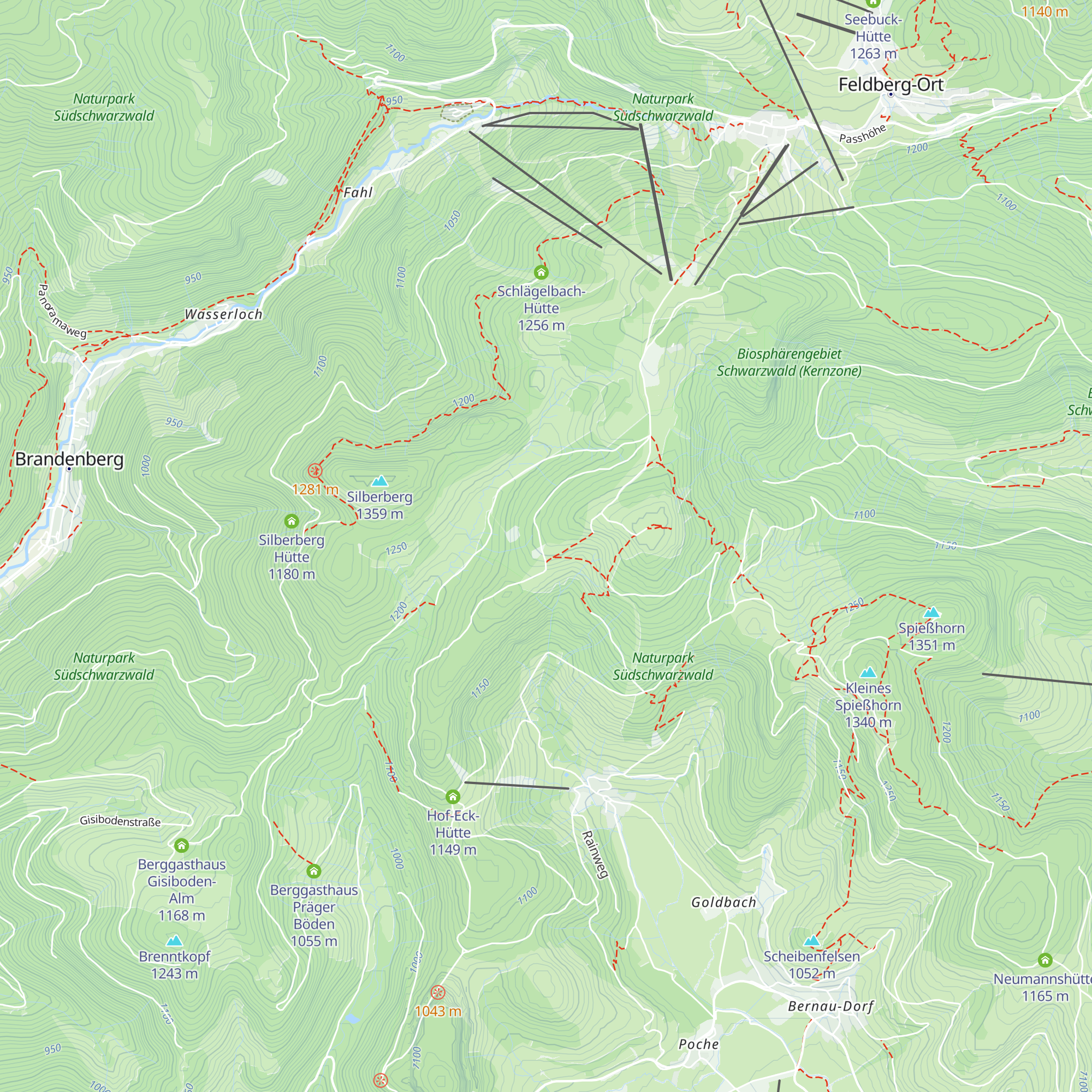 Bernauer Skihütte map