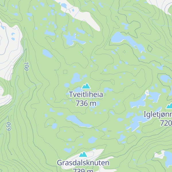 Map of Tveitliheia