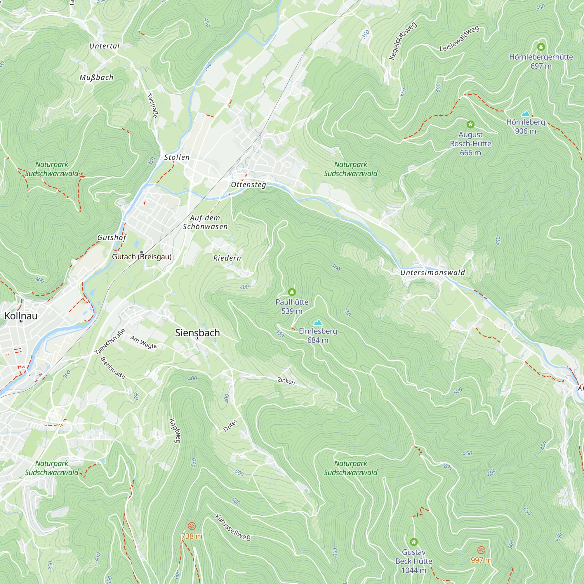 Paulhütte map