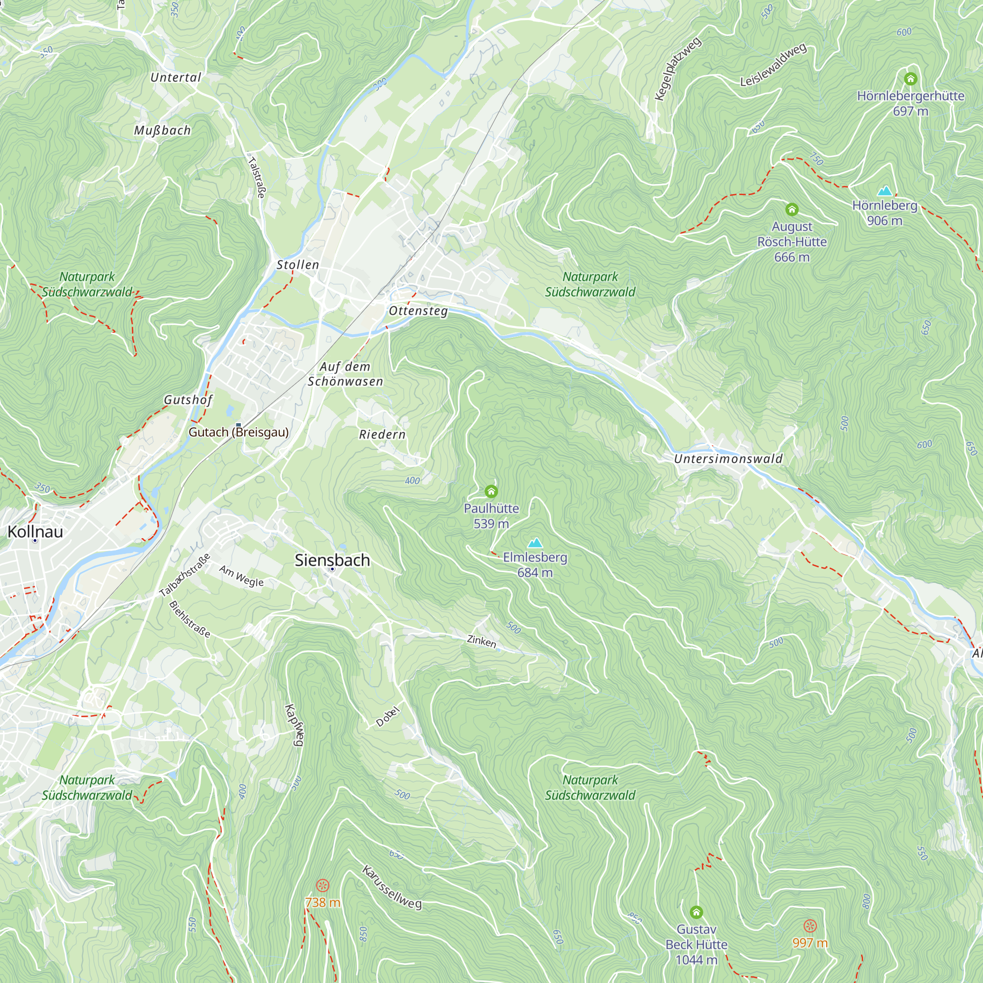 Paulhütte map