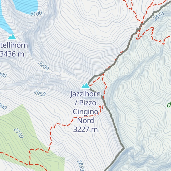 Map of Jazzihorn / Pizzo Cingino Nord