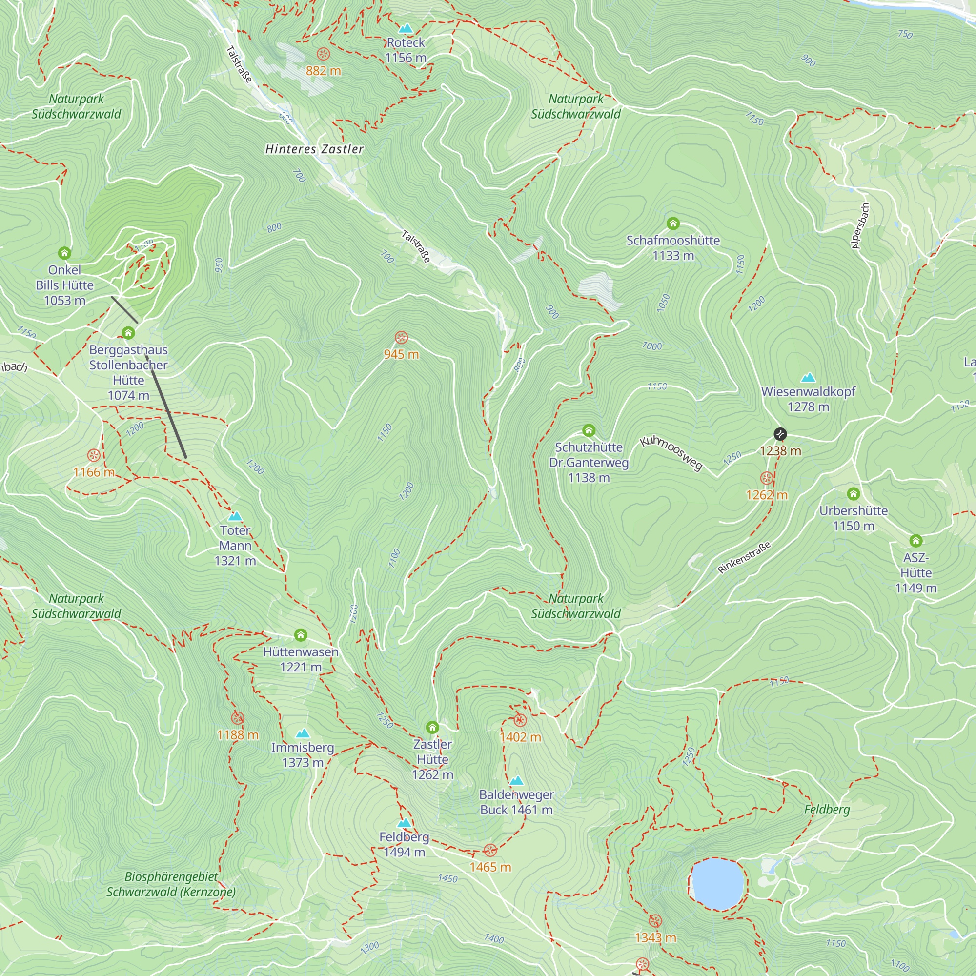 Kluse Hütte map