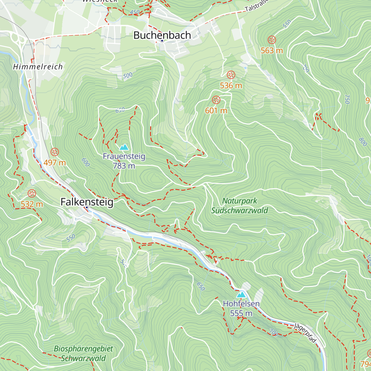 Pfaffeneck-Hütte map