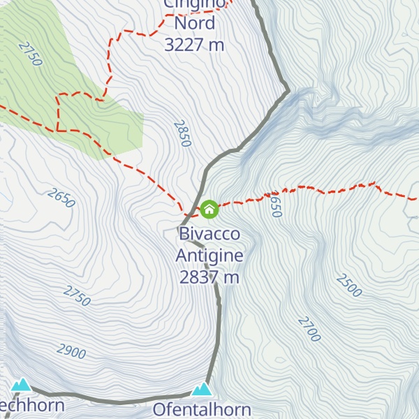 Map of Bivacco Antigine