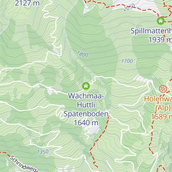 Map of Wächmaa-Hüttli Spätenboden