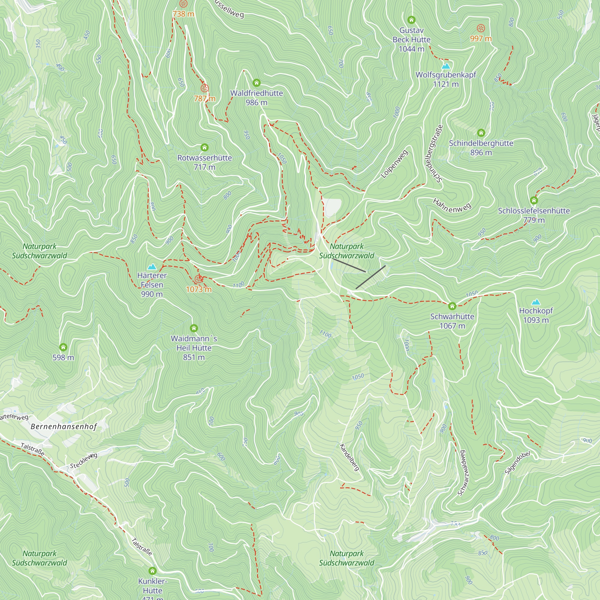 Gummenhütte Fensterliwirt map