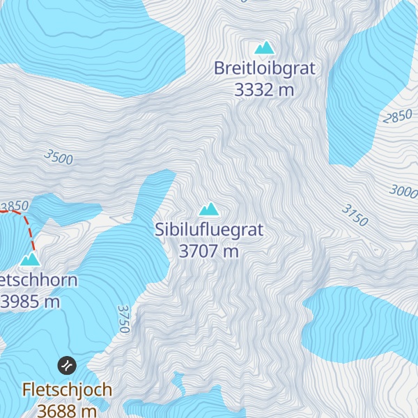 Map of Sibilufluegrat