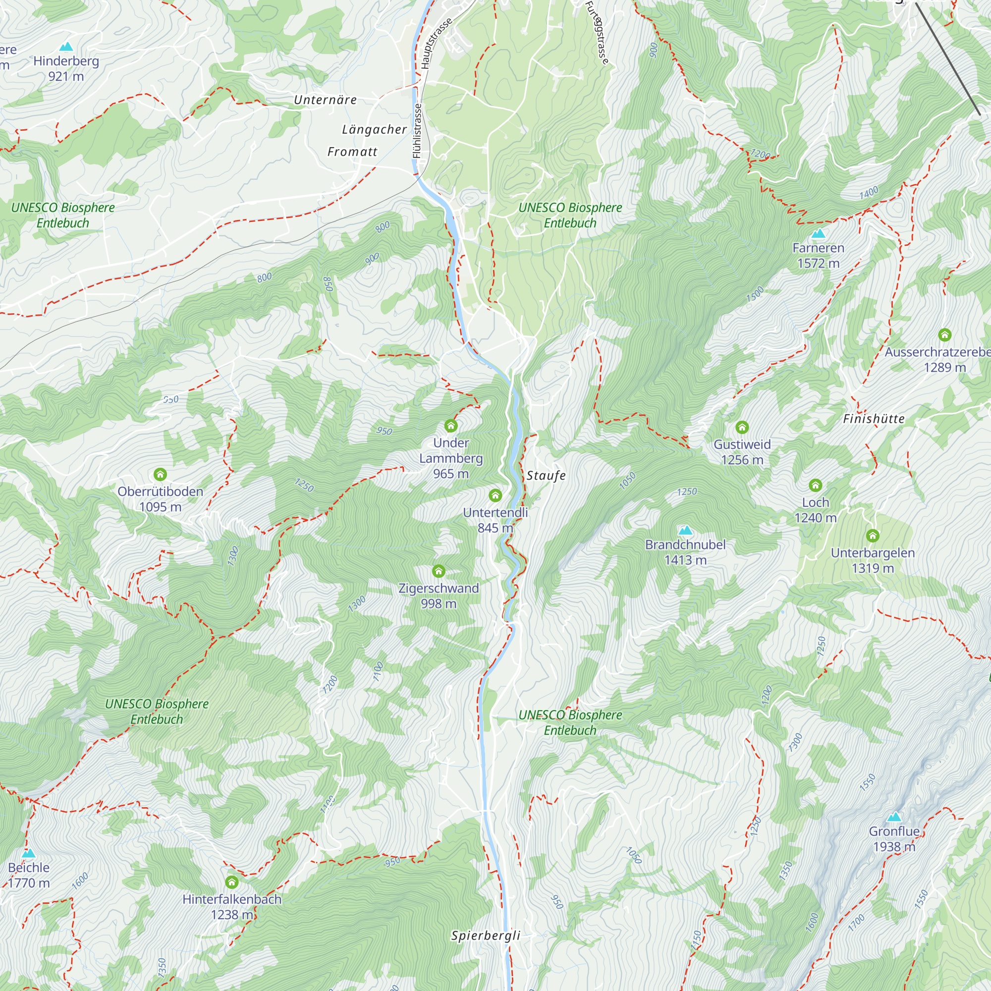 Untertendli map