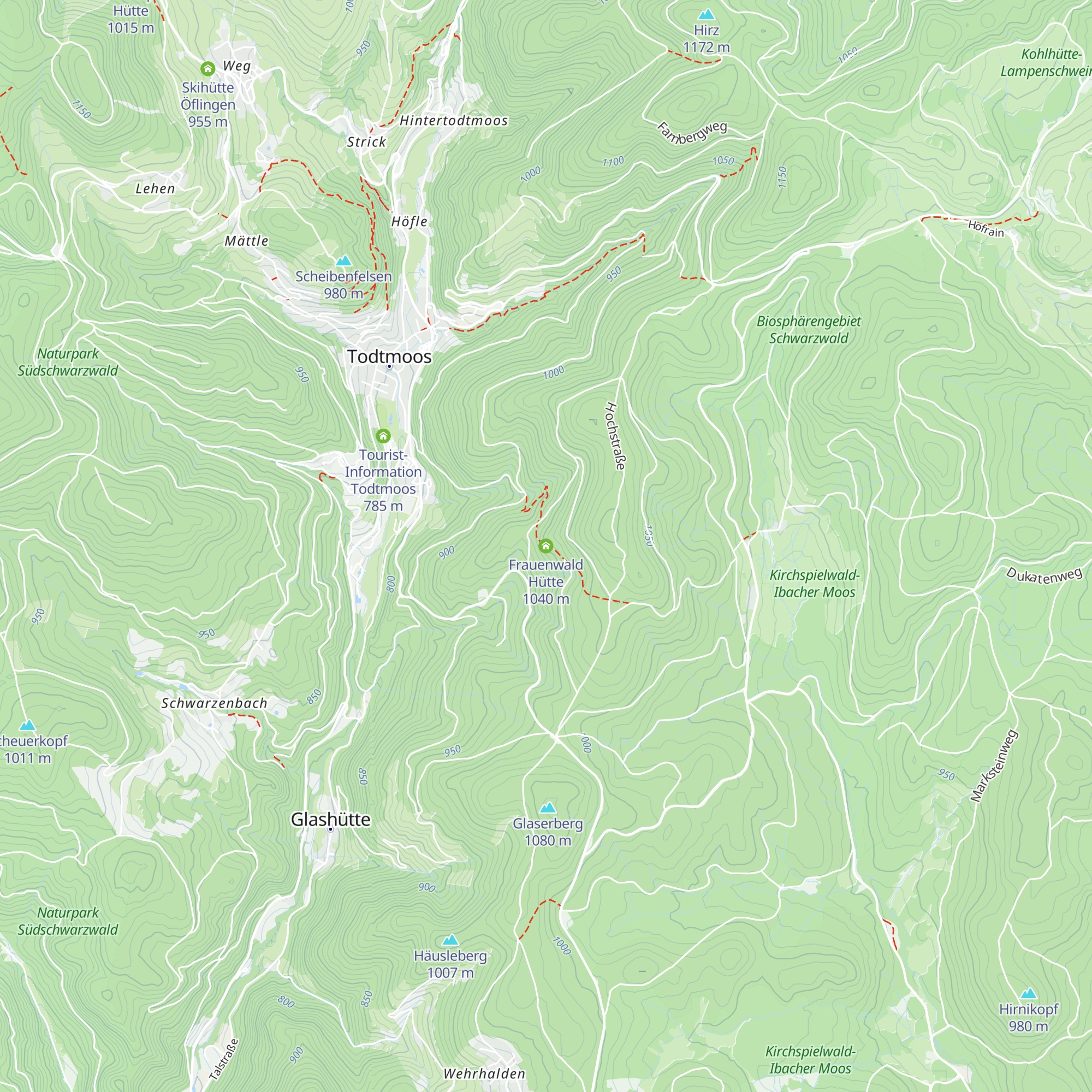 Frauenwald Hütte map