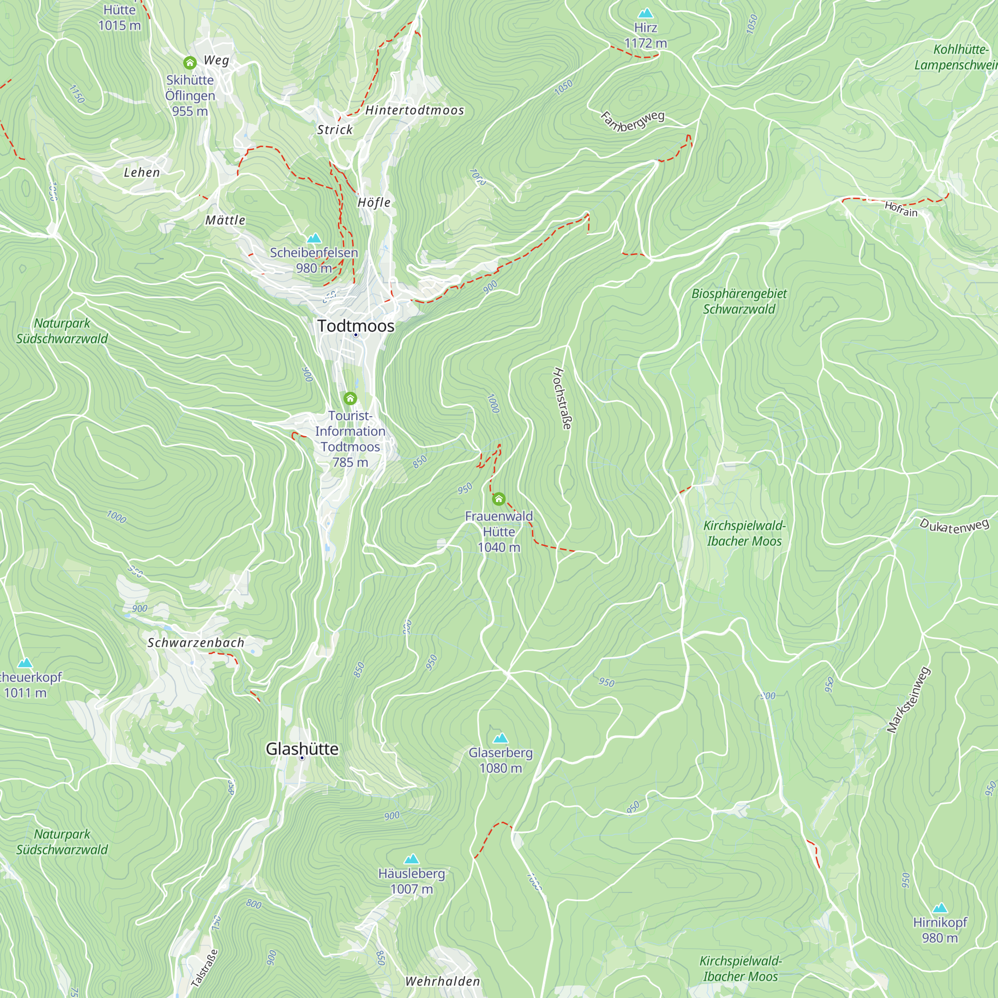 Frauenwald Hütte map