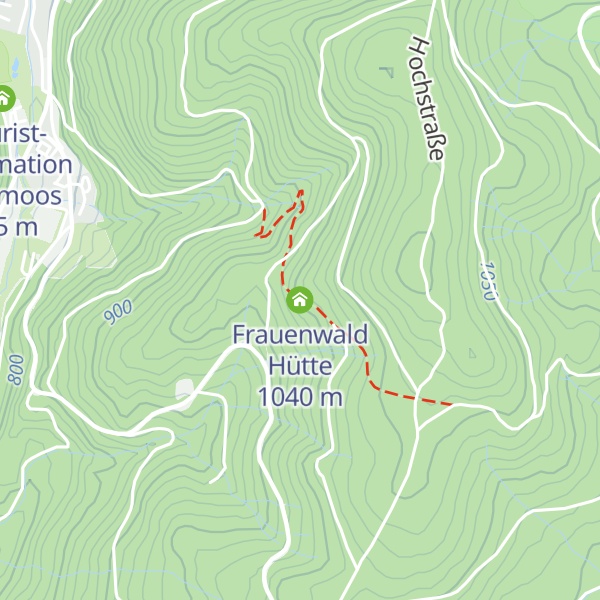 Map of Frauenwald Hütte