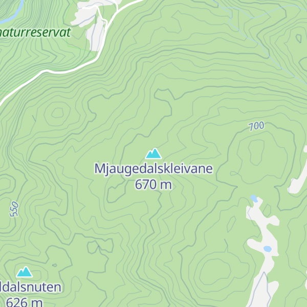 Map of Mjaugedalskleivane