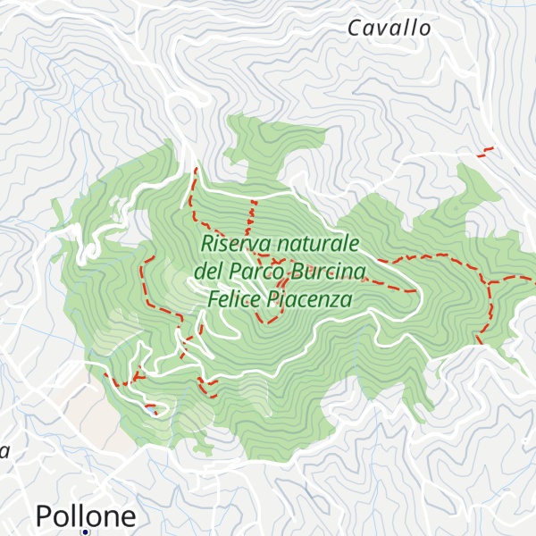 Map of Bric di Burcina