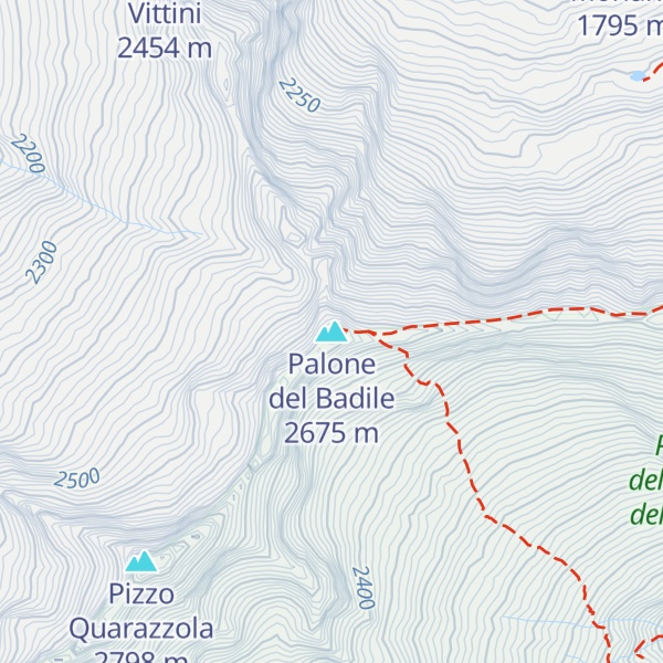 Map of Palone del Badile