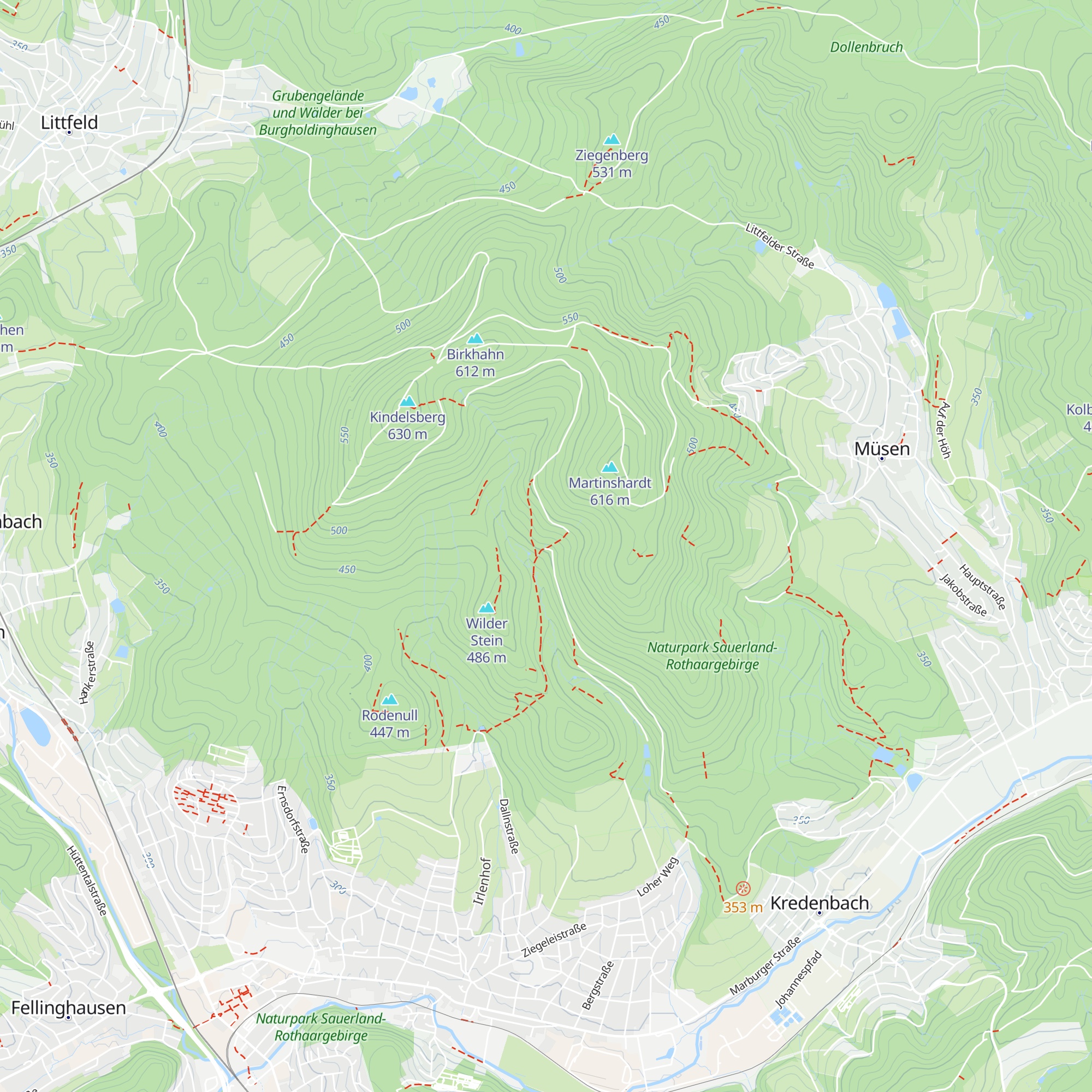 Martinshütte map