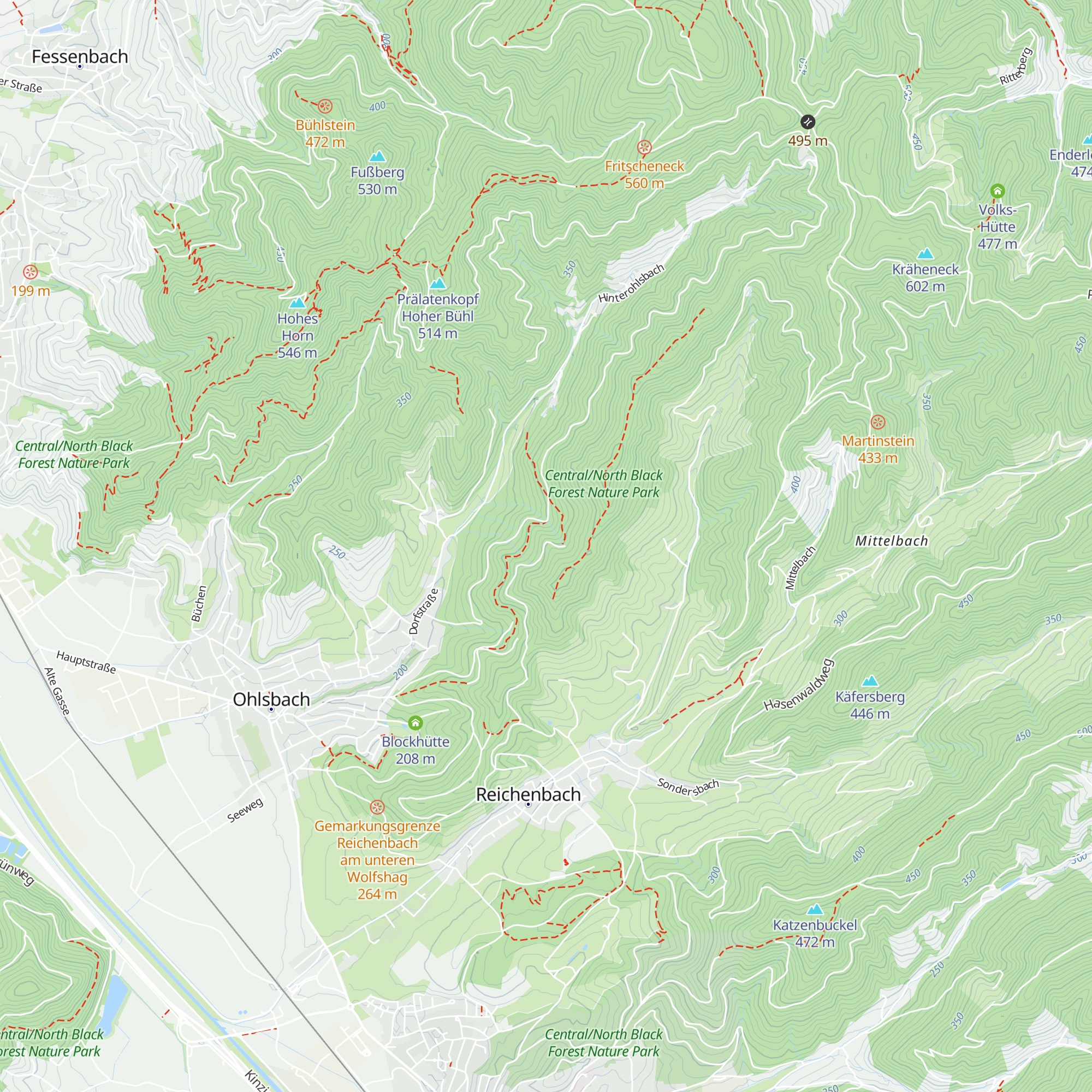 Hoher-Stein-Hütte map