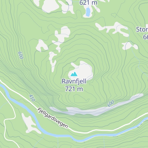 Map of Ravnfjell