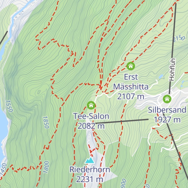 Map of Aletschhüttli Pro Natura