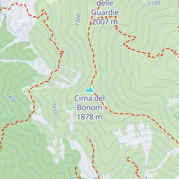 Map of Cima del Bonom