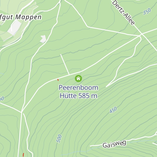 Map of Peerenboom Hütte