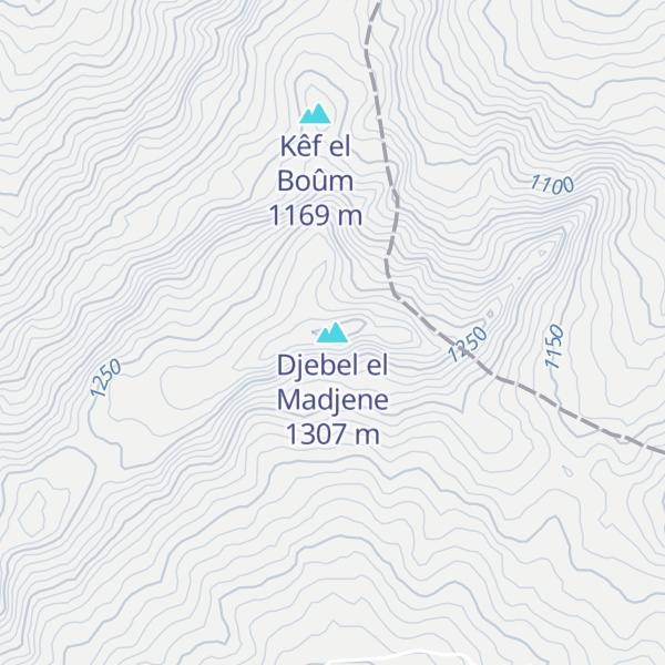 Map of Djebel el Madjene