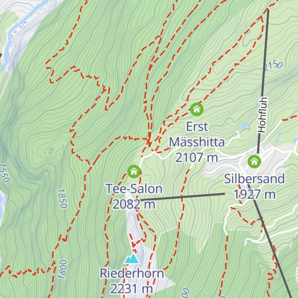 Map of Hotel Riederfurka