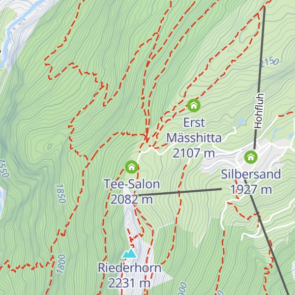 Map of Riederfurka