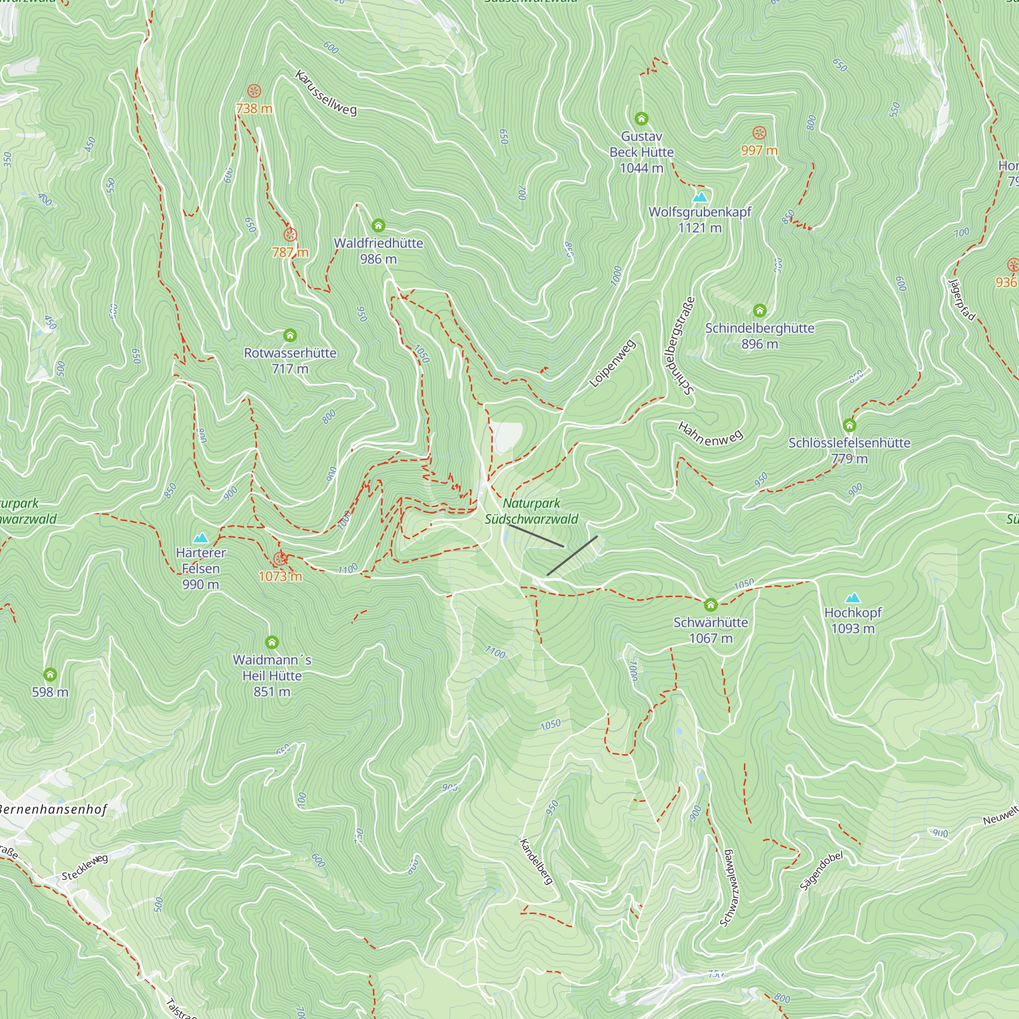 Berggasthaus Kandelhof map