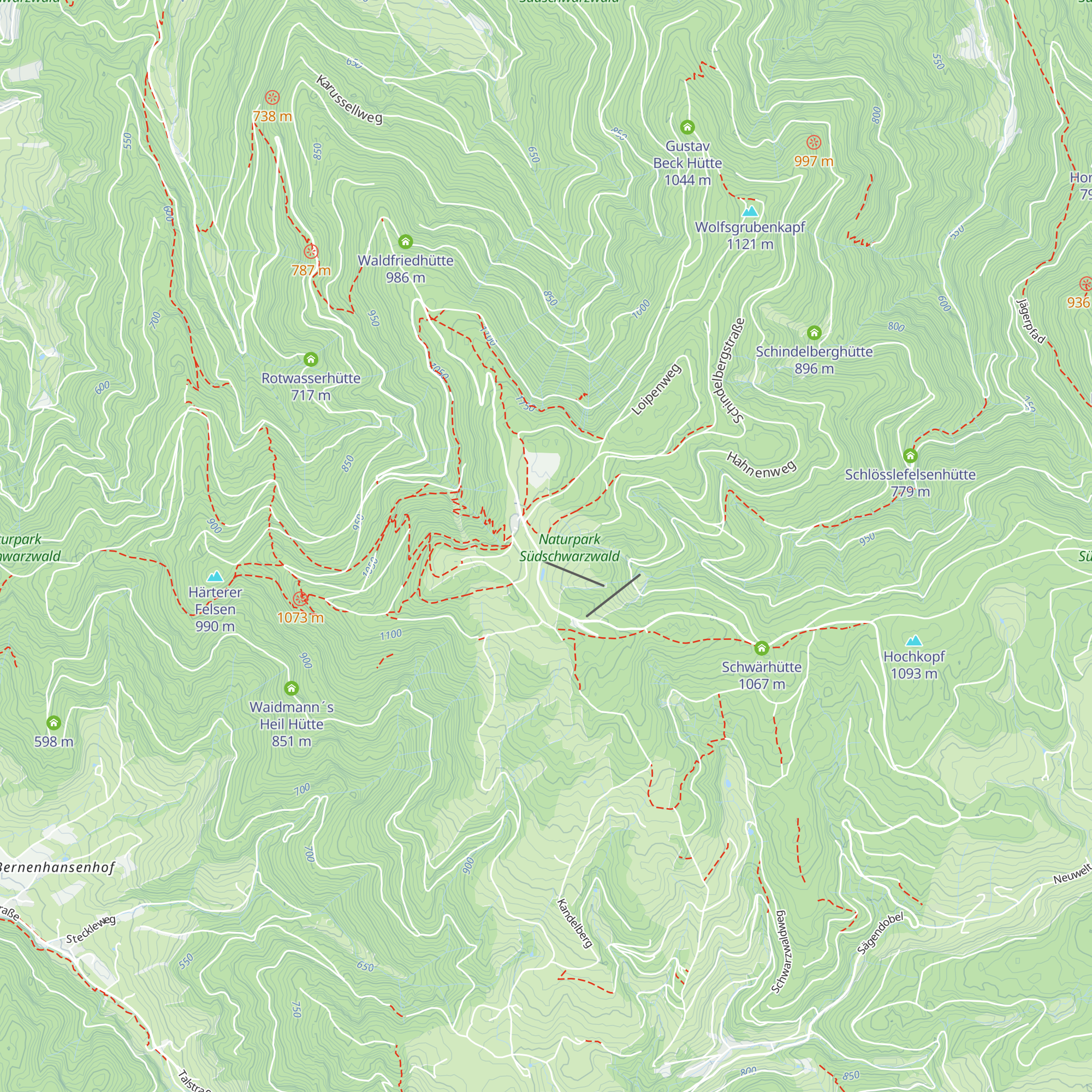 Berggasthaus Kandelhof map