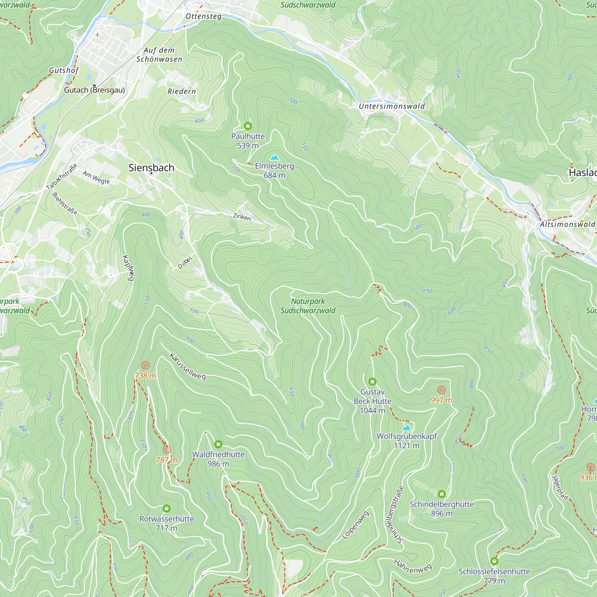 Brandeckhütte map