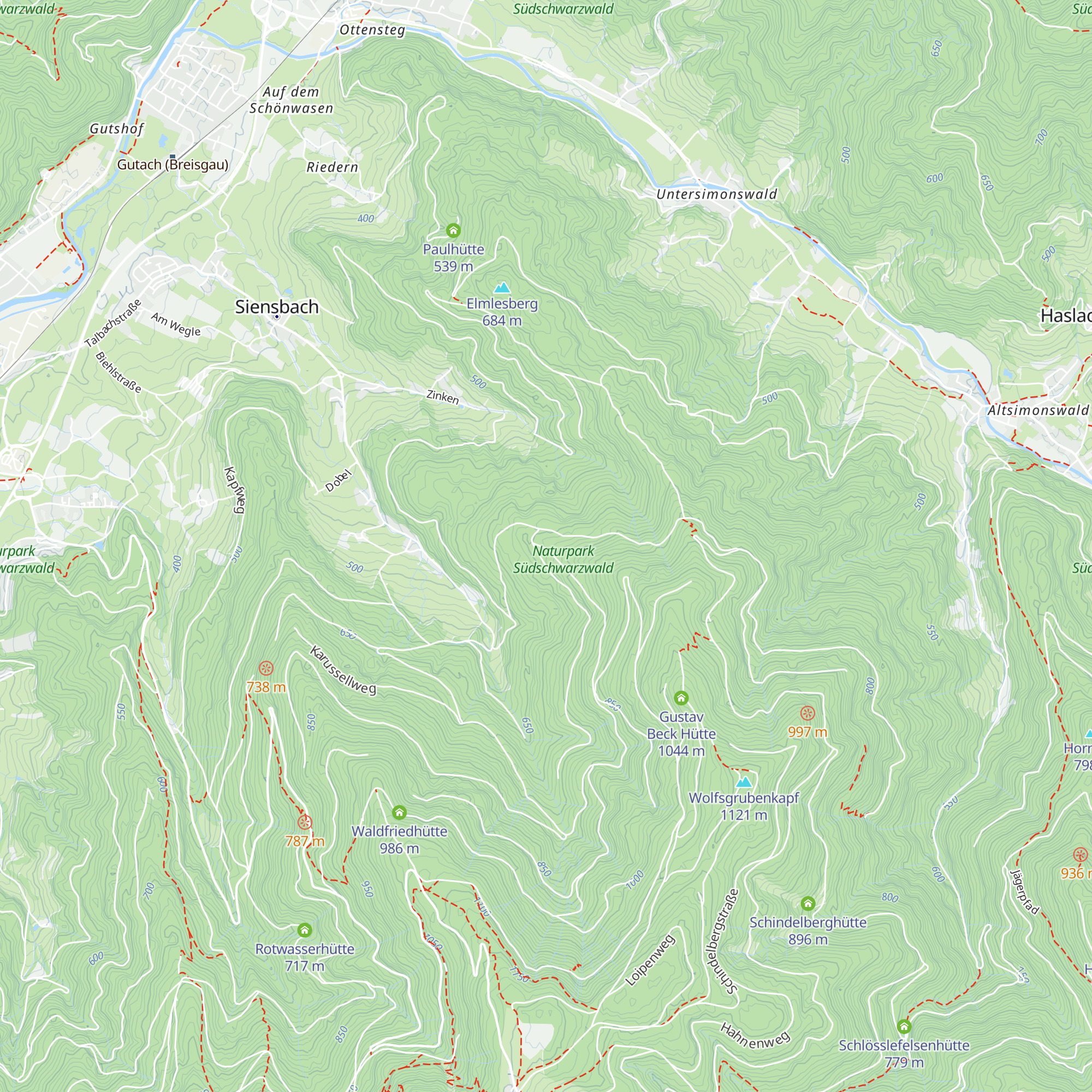 Brandeckhütte map