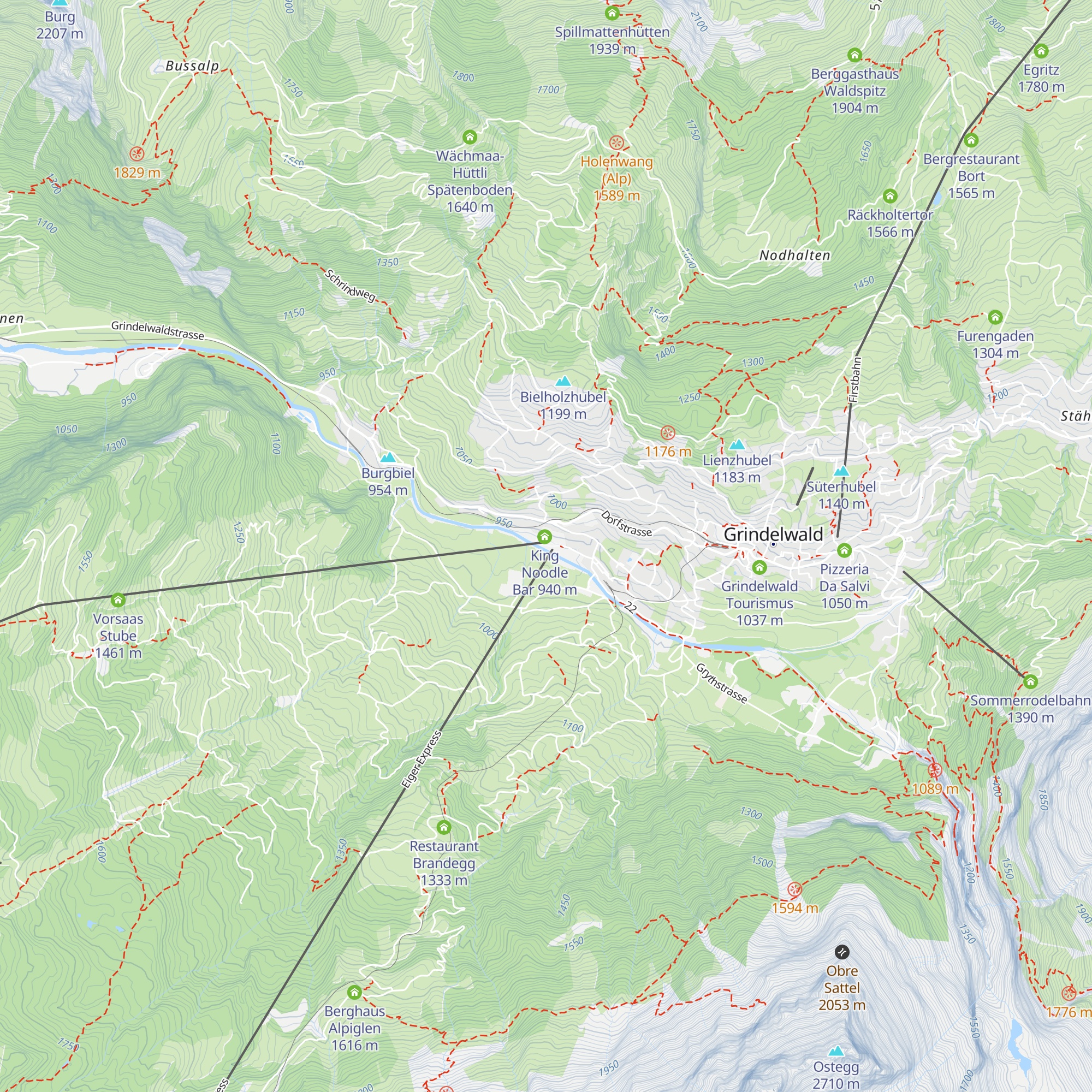Bistro Grindelwald Terminal map