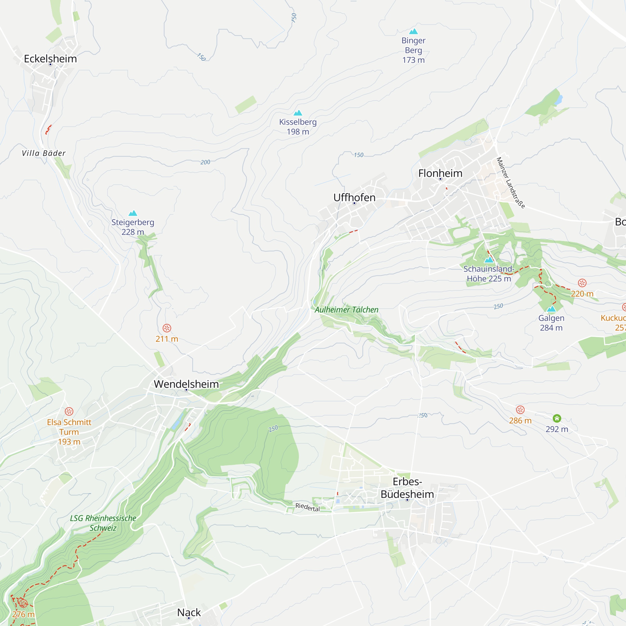 Hütte Aulheimer Tal map