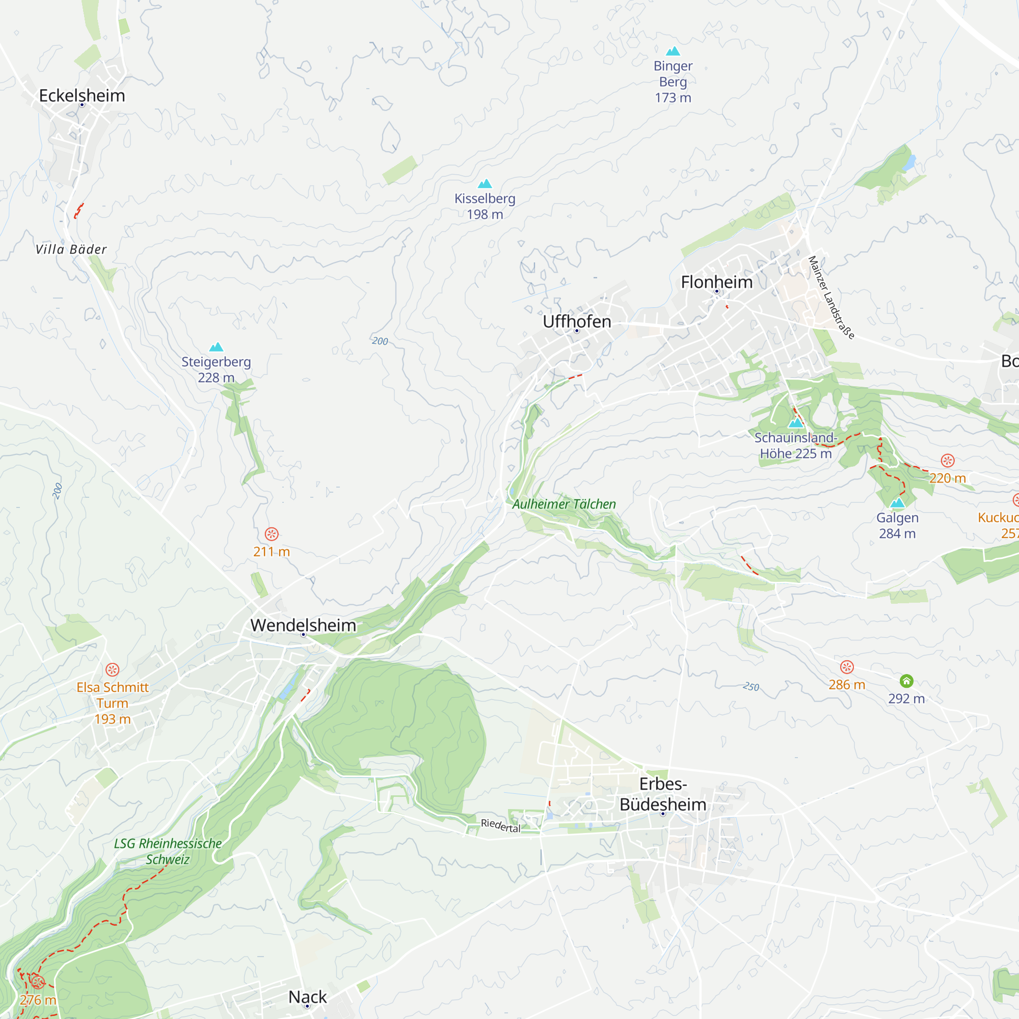 Hütte Aulheimer Tal map