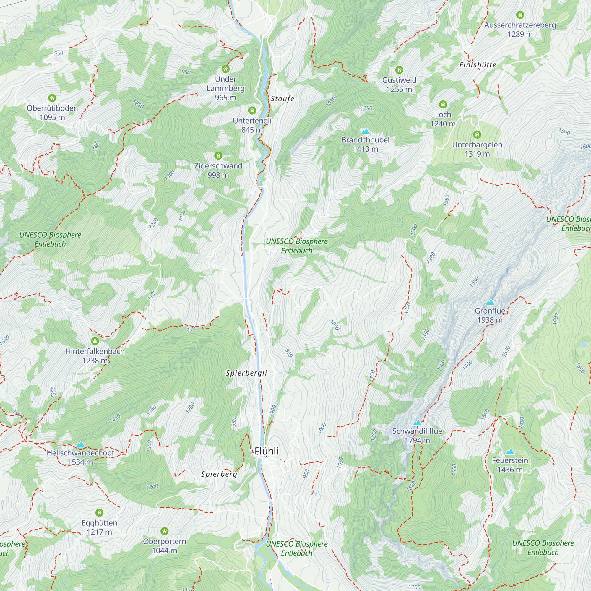 Glashütten map