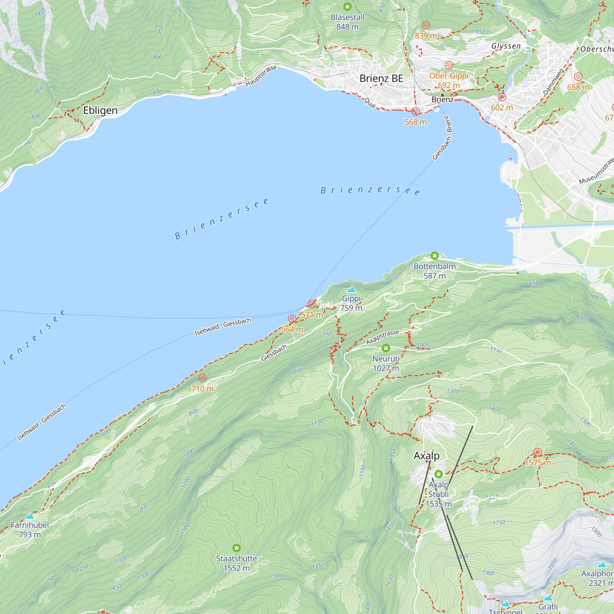 Kraftwerk Giessbach map