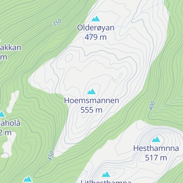 Map of Hoemsmannen