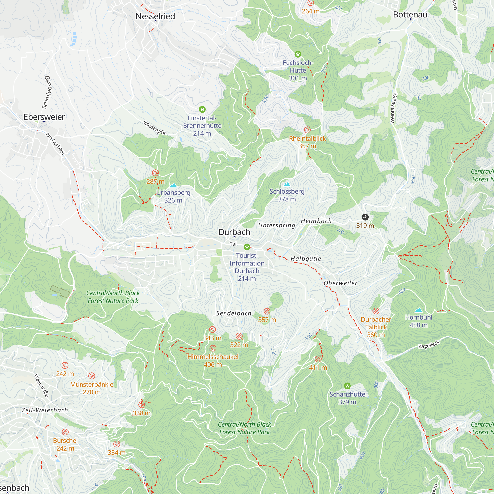 Tourist-Information Durbach map
