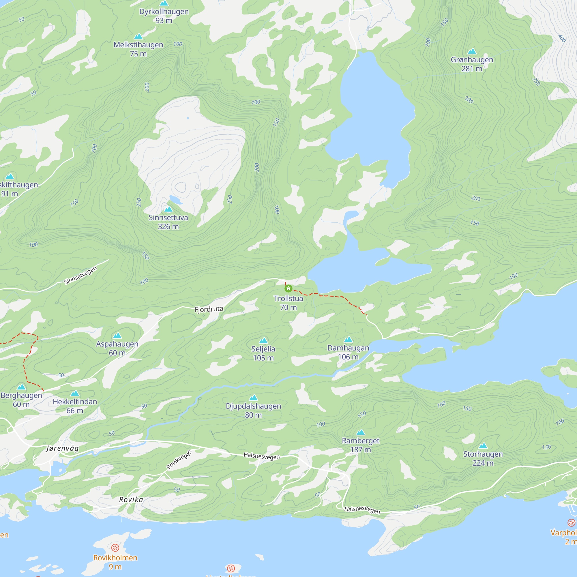 Trollstua map