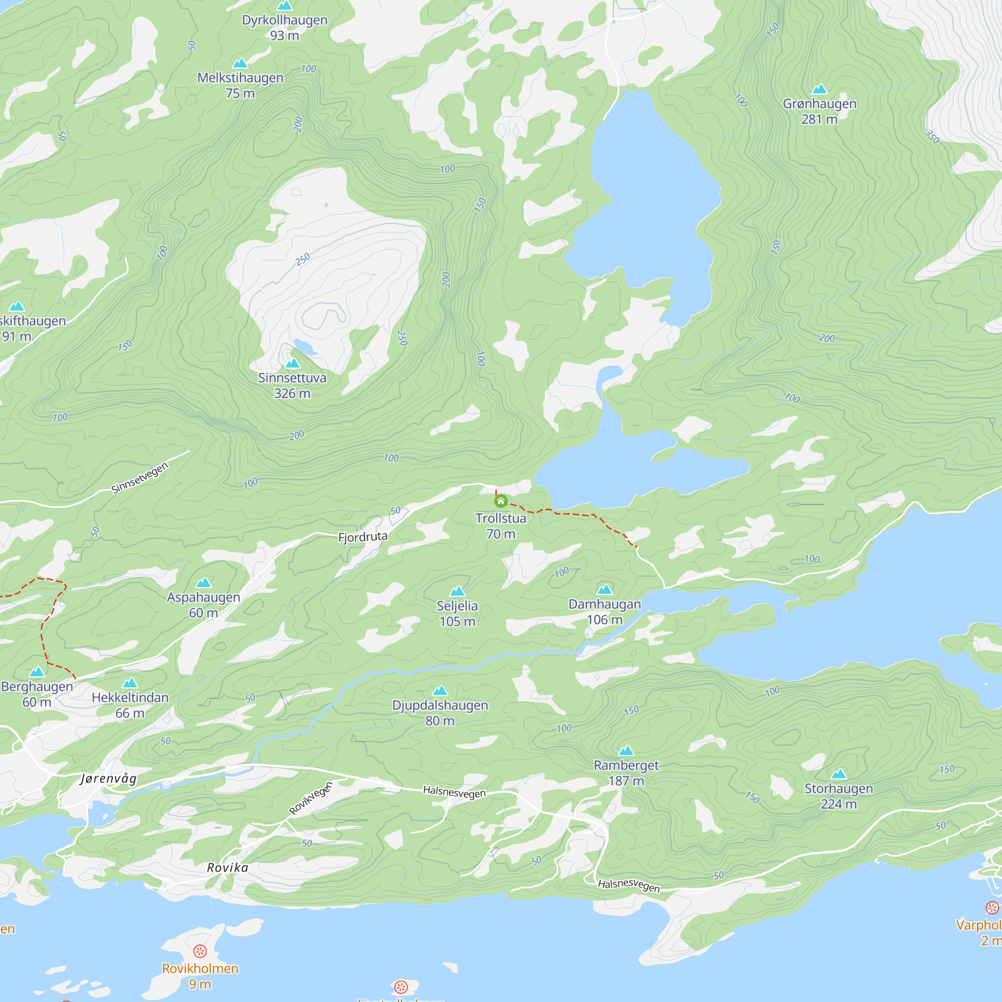 Trollstua map