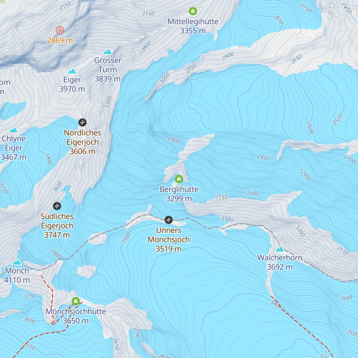 Berglihütte map