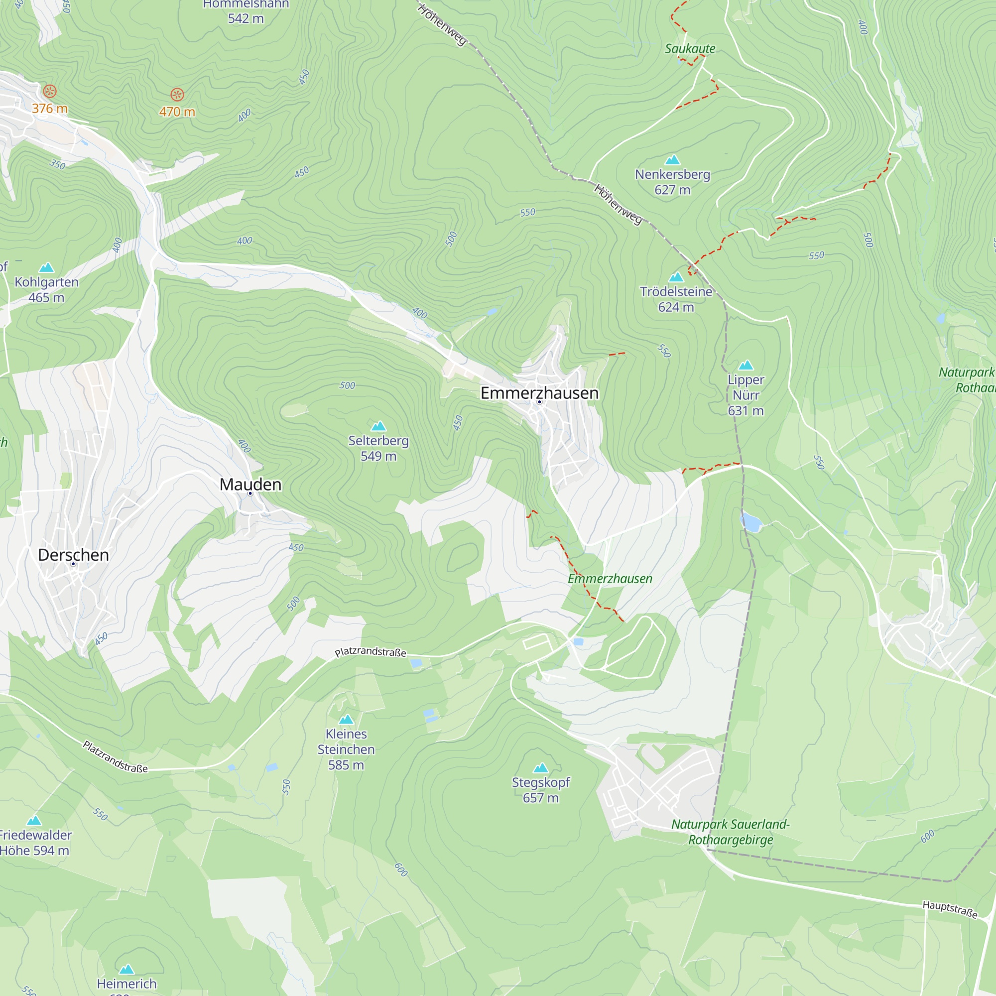 Skihütte Emmerzhausen map