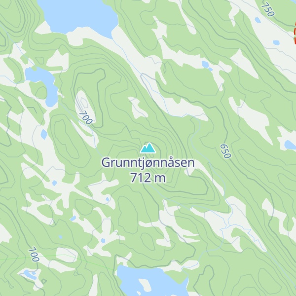 Map of Grunntjønnåsen