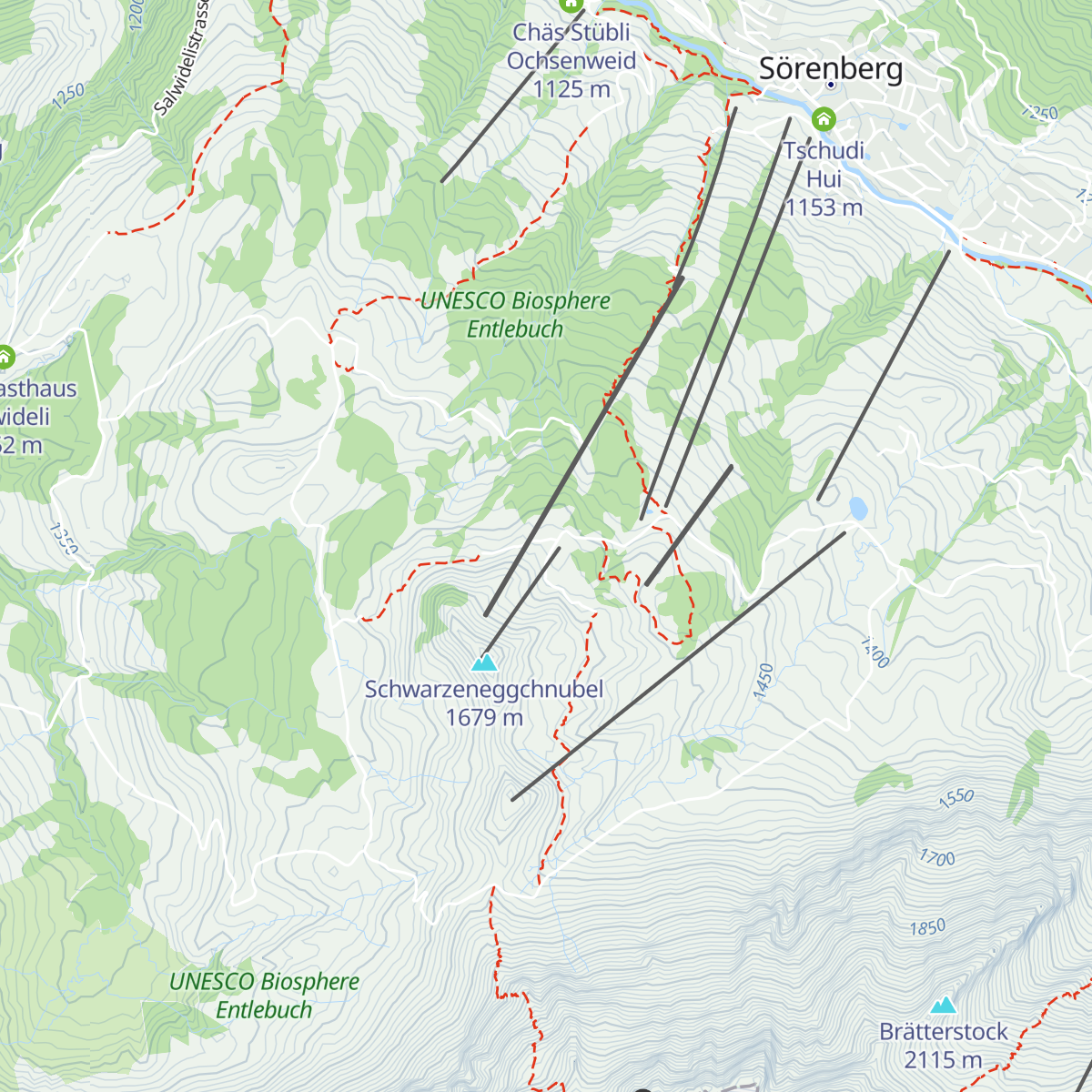 Ski-Hütte Schwazenegg map