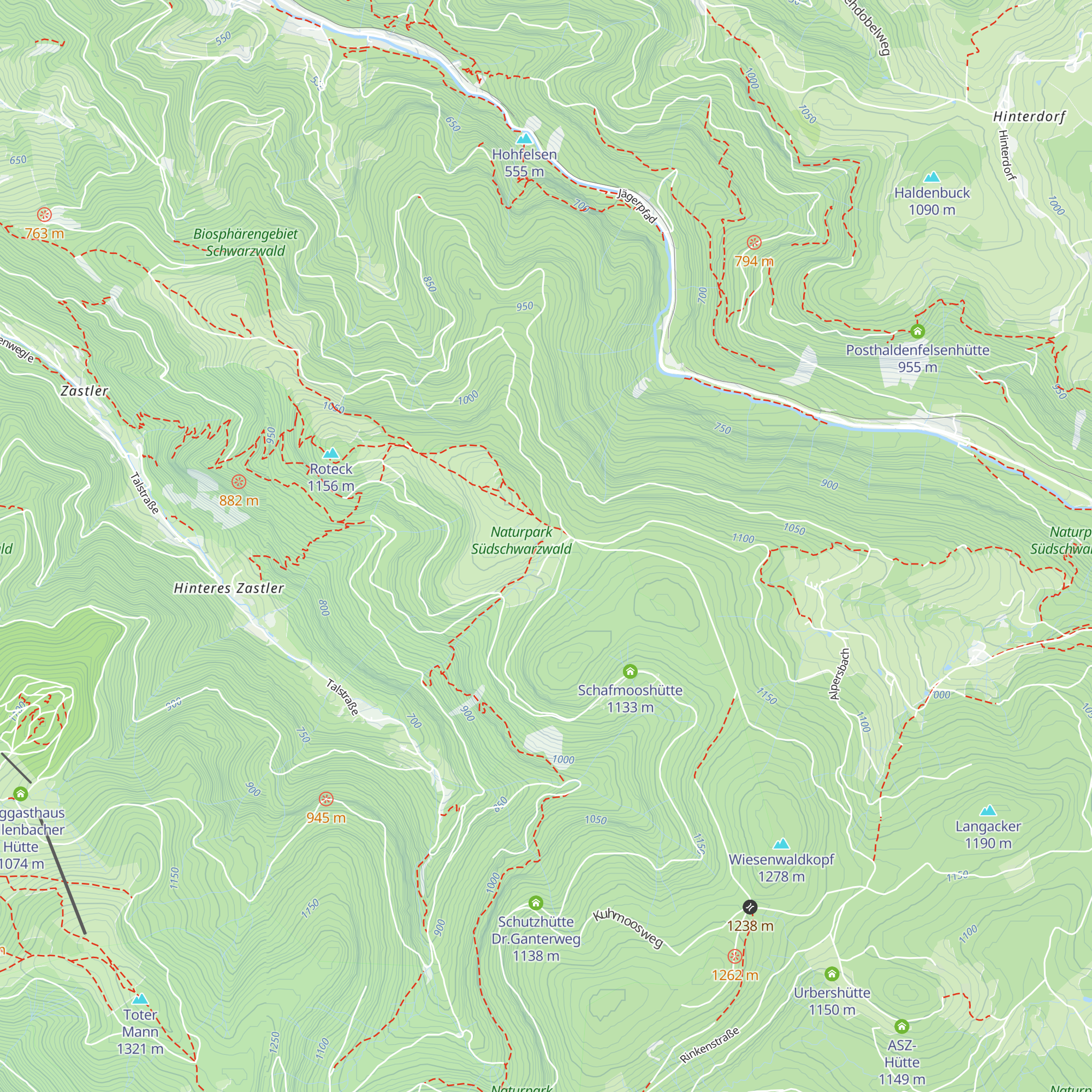 Hinterwaldkopfhütte map