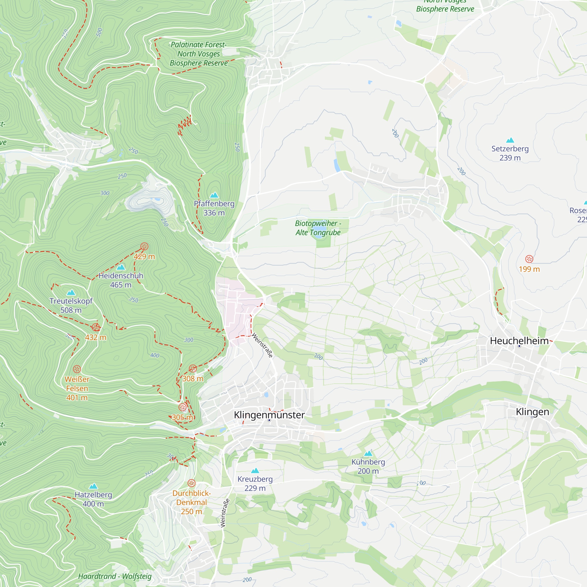 Göcklinger Hütte im Keschtebusch map
